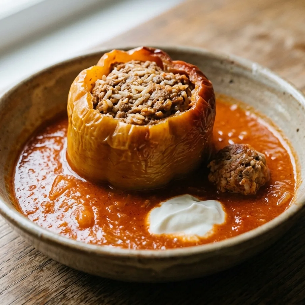 Hungarian Stuffed Peppers — Hungarian recipe