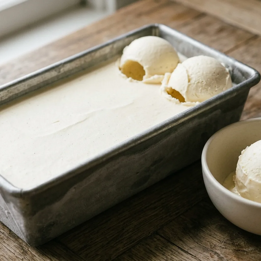 No-Churn Vanilla Ice Cream
