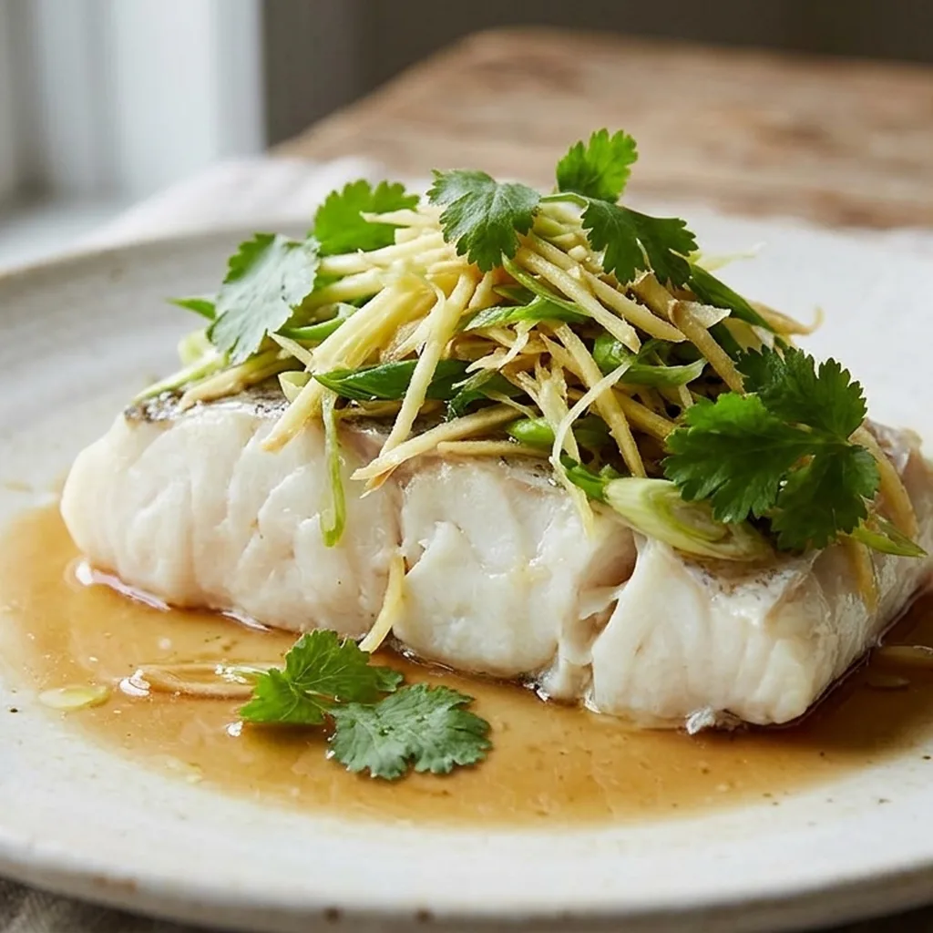 Steamed Fish with Ginger and Scallion — Chinese recipe