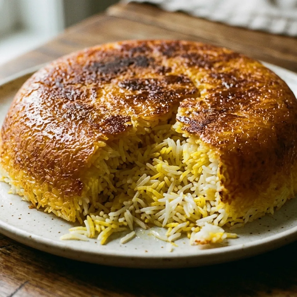 Persian Rice with Tahdig — Middle Eastern recipe
