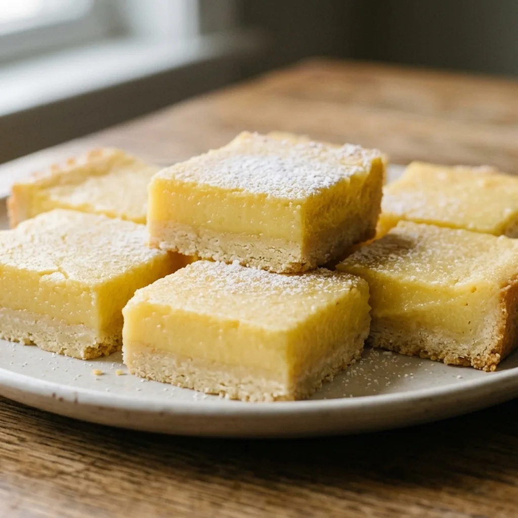 Lemon Bars with Shortbread Crust — American recipe