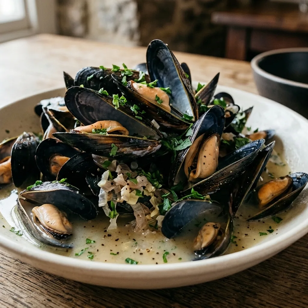 Mussels in White Wine — French recipe