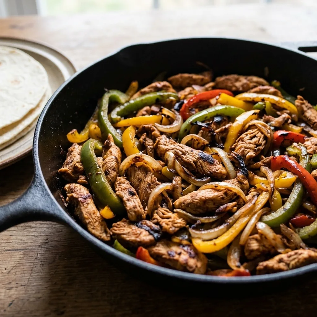 Skillet Chicken Fajitas — Mexican recipe