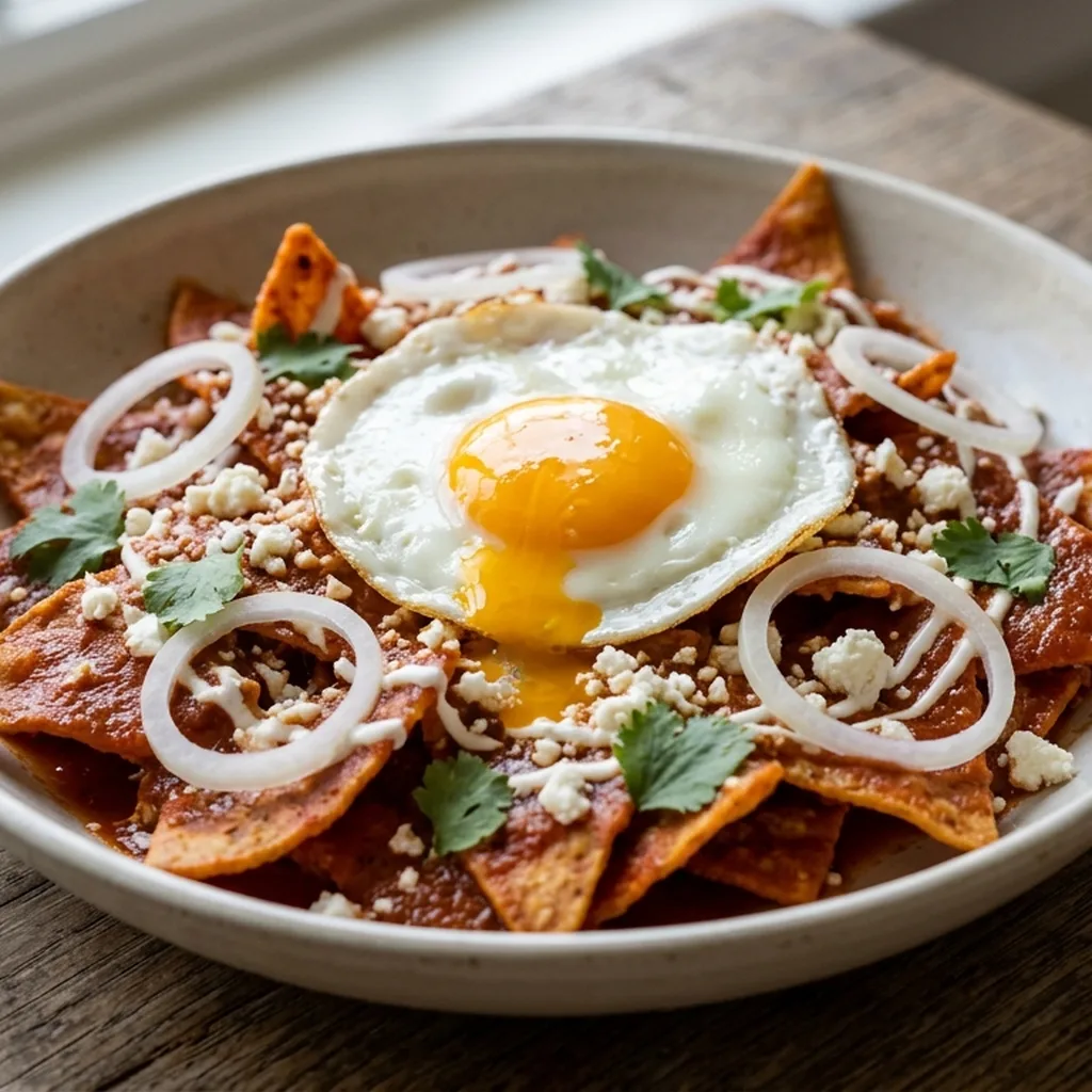 Chilaquiles Rojos — Mexican recipe