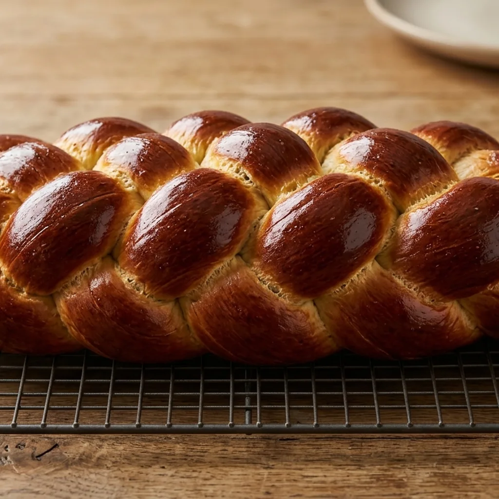 Six-Strand Braided Challah — Jewish recipe