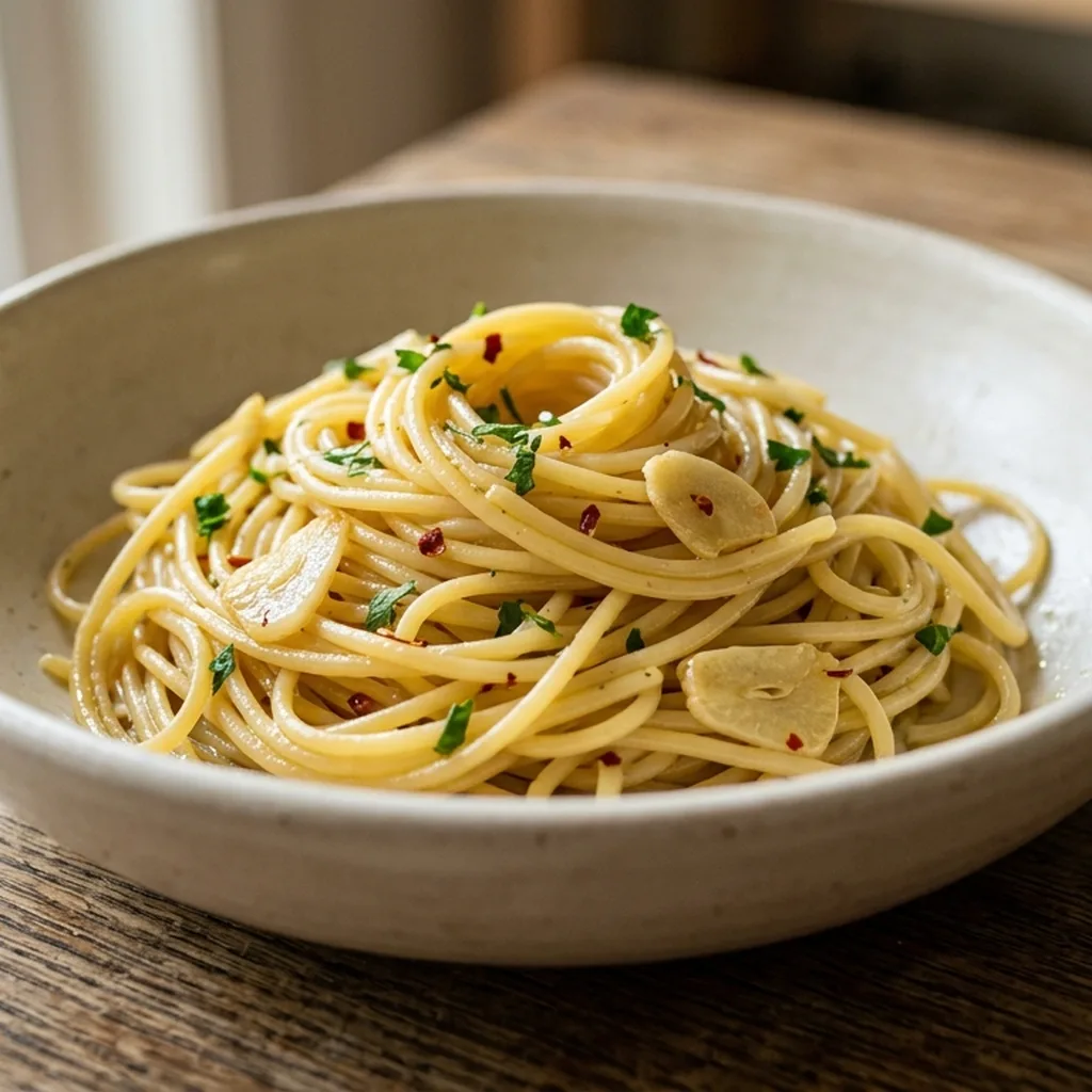 Spaghetti Aglio e Olio — Italian recipe