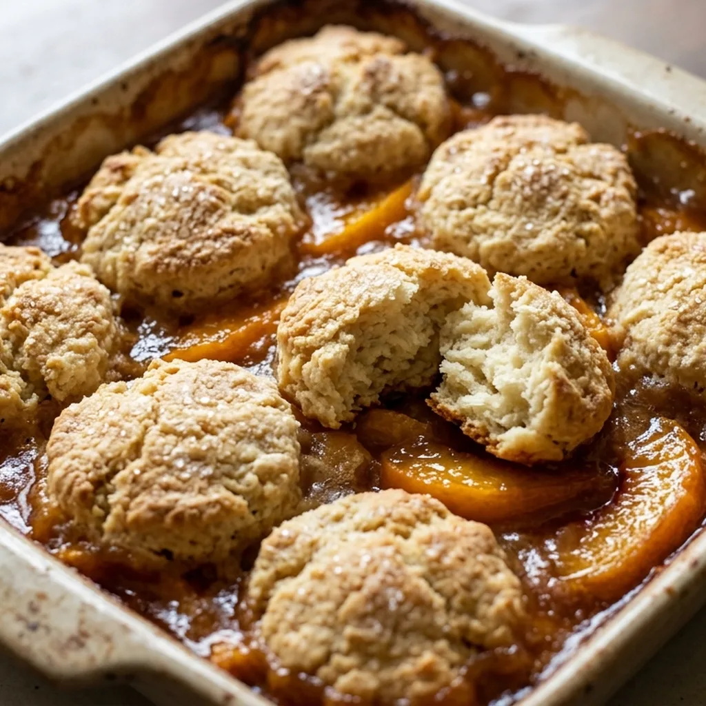 Peach Cobbler — American recipe