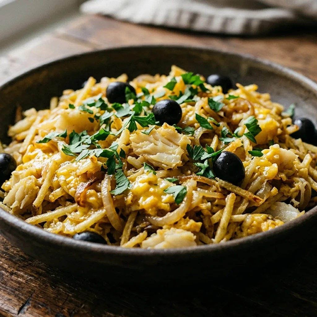 Bacalhau à Brás — Portuguese recipe