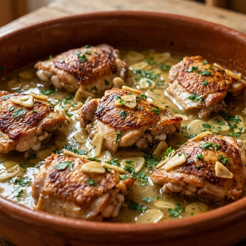 Pollo al Ajillo — Spanish recipe