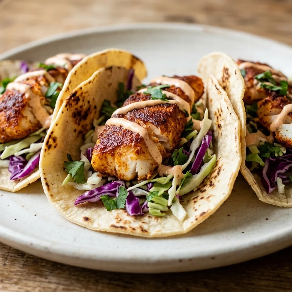 Fish Tacos with Cabbage Slaw — Mexican recipe