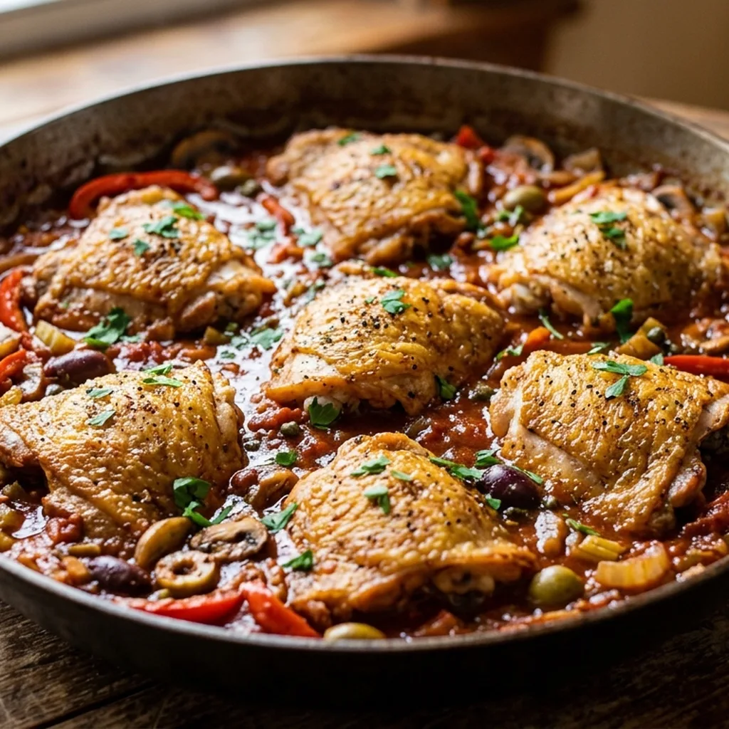 Chicken Cacciatore — Italian recipe