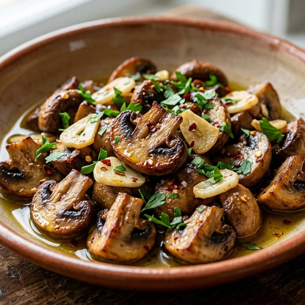 Champiñones al Ajillo — Spanish recipe