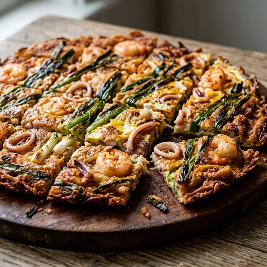 Korean Seafood and Scallion Pancake — Korean recipe