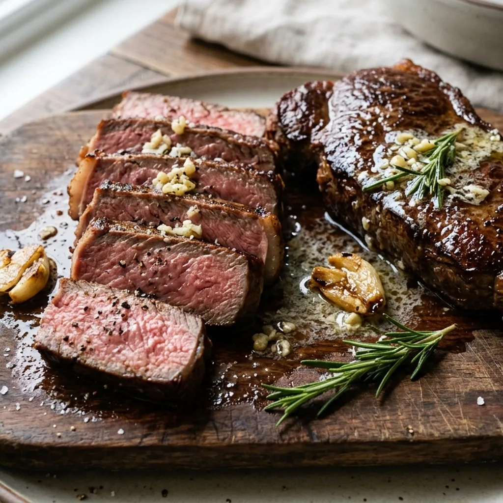 Pan-Seared Steak with Garlic Butter