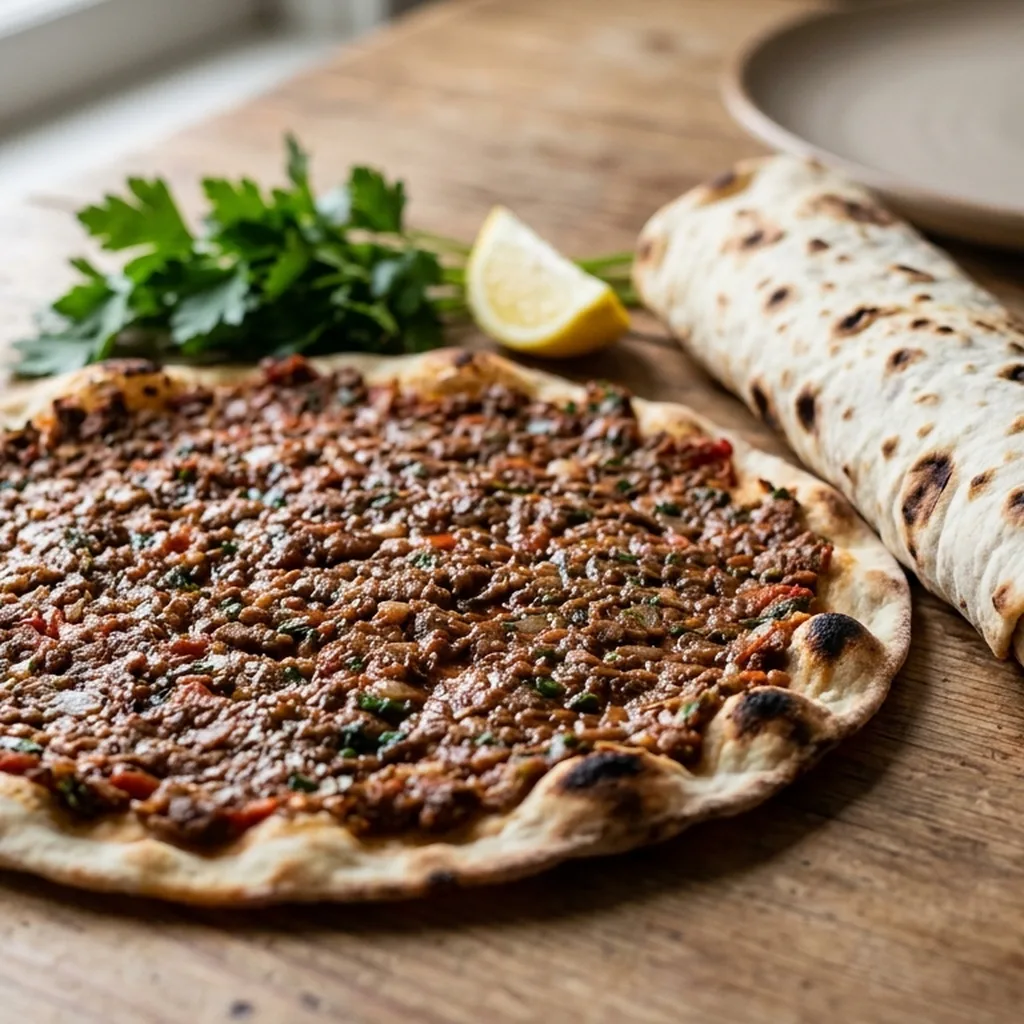 Lahmacun — Turkish recipe