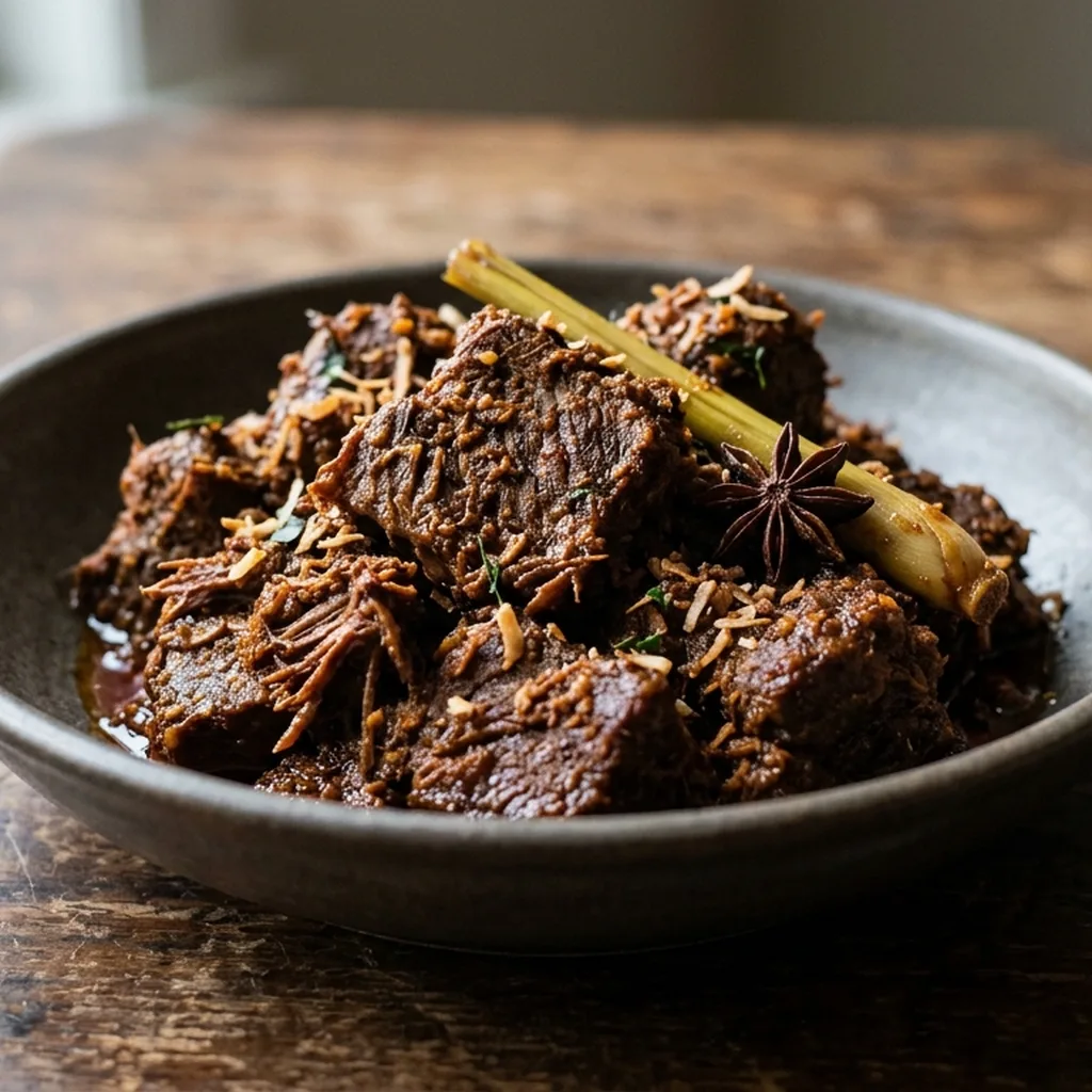 Beef Rendang — Indonesian recipe